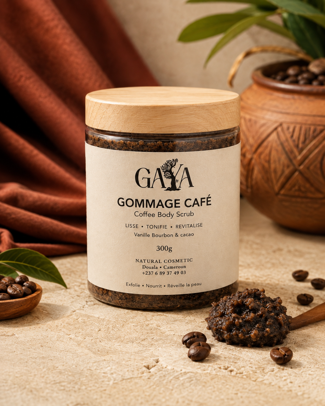 GAYA Gommage Café — Exfoliant Corps Naturel