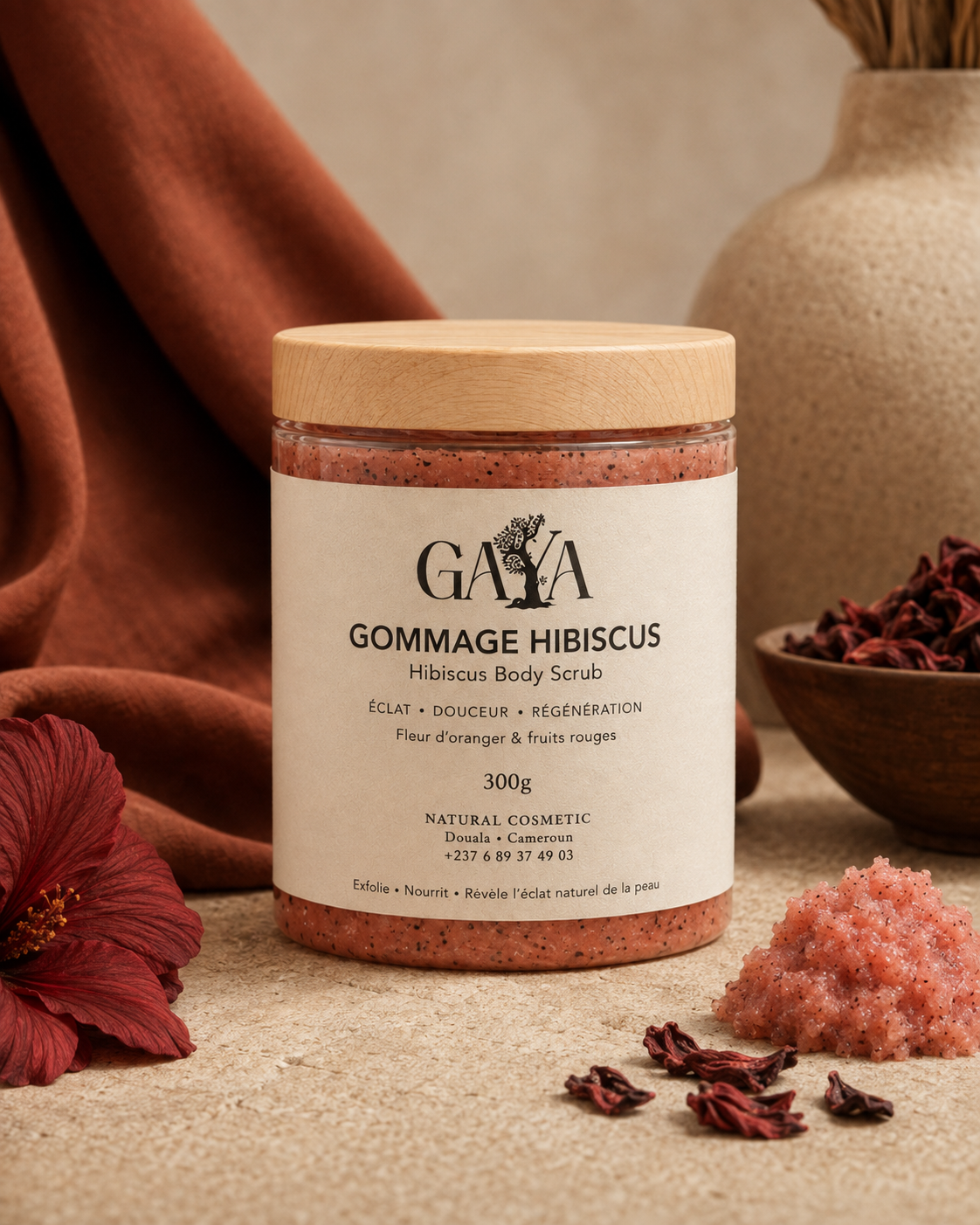 GAYA Gommage Hibiscus - Exfoliant Corps Naturel